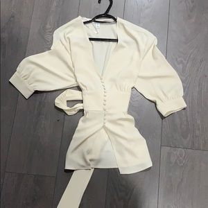 topshop tiewaist top